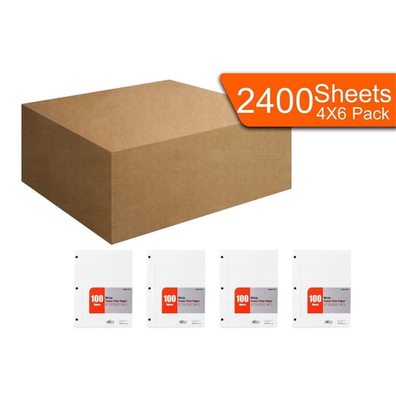 Filler Paper - Wide Ruled 2400 Sheets