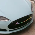thumbnail image 4 of Pegatinas para parachoques delantero de coche para Tesla Model Y 3 SX Tuning Para modificación personalizada Película de vinilo Calcomanías con sonrisa Accesorios para automóvil, 4 of 5