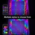 thumbnail image 2 of BT DIY Programming Smart Home APP Curtain Lights RGB Phantom Color Point Control Leather Wire Lights LED Curtain Decoration Light String, 2 of 9