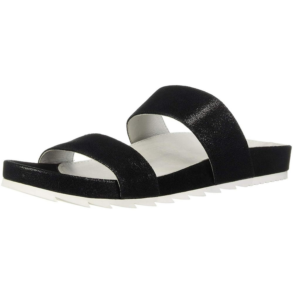 J/Slides - Womens Edie Open Toe Casual Slide Sandals - Walmart.com ...