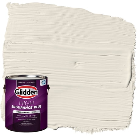Glidden HEP Interior Paint and Primer, Elegant Lace / Off-White, 1 Gallon, Eggshell