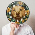 thumbnail image 6 of Yayeee Wall Clock Battery Operated 9.5" Silent Quartz Non-Ticking for Living Room Decor, Flowers and Dog, 6 of 8