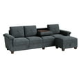 Walsunny Convertible Sectional Sofa L Shaped Couch with Storage Chaise