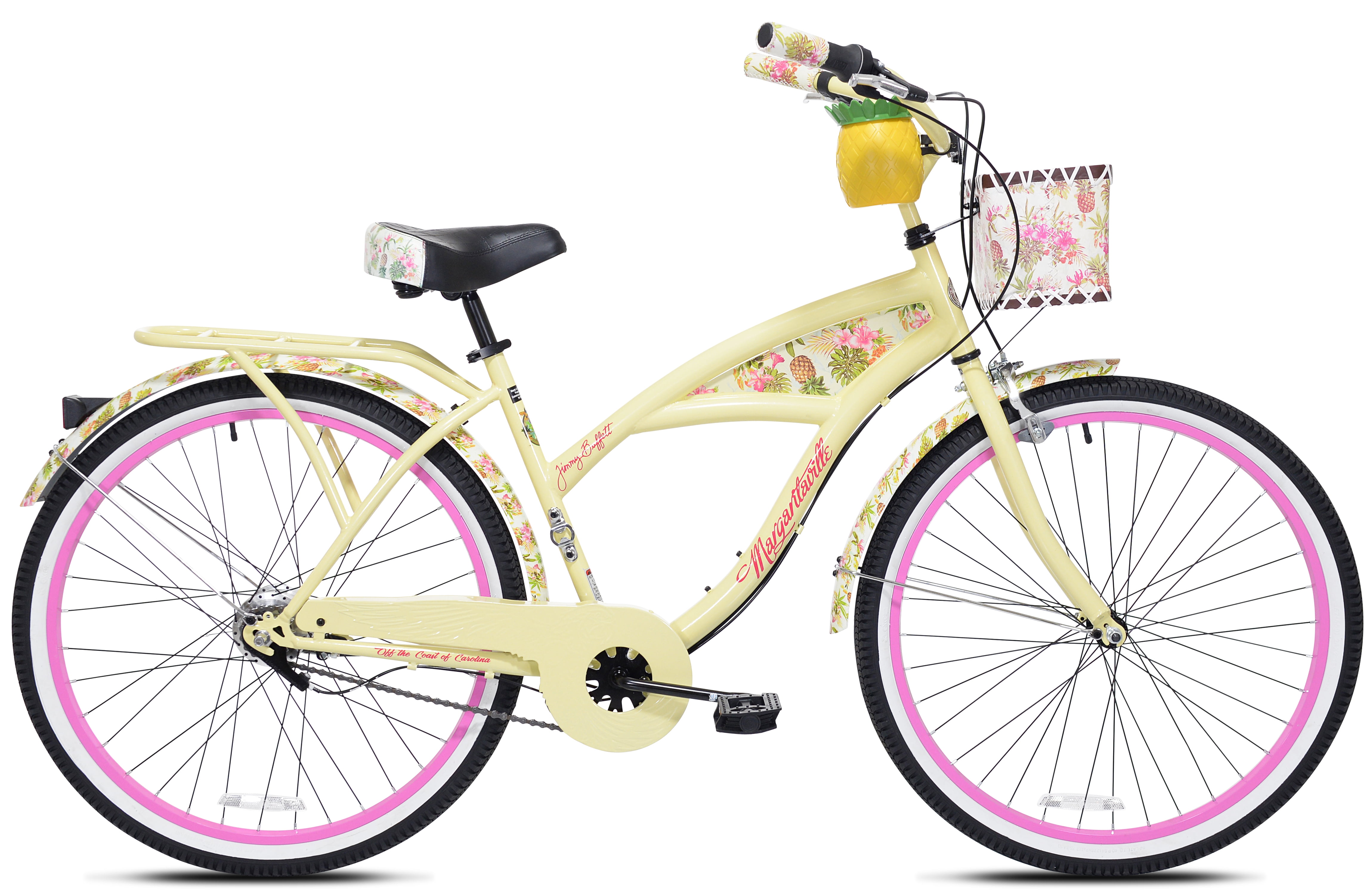 Kent 26" Margaritaville Women's 3-Speed Cruiser Bike, Yellow