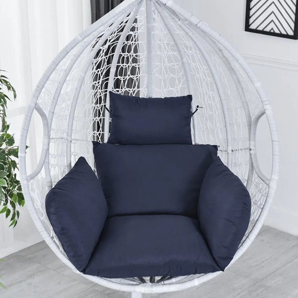 Cojín de columpio de huevo para silla, hamaca colgante, almohadilla de cesta colgante para interior, exterior, jardín, patio, sin silla, decoración del hogar Fivean unisex
