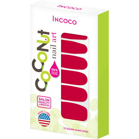  par Incoco Nail Polish Strips Red Hot 12 count