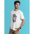 thumbnail image 2 of Hipster Man Sketch Sunglasses Tee Men's -Image by Shutterstock, 2 of 4