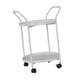 thumbnail image 5 of Mesa al final con ruedas con el organizador de metal de doble mango Cartero Utilidad Cart de 2 niveles Carry para baño, 5 of 8