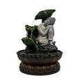 thumbnail image 2 of Fuente de cascada de de Buda, meditación Fengshui, decoración interior rejante, cascada pa , oficina, decoración del dormitorio Baoblaze Fuente de la mesa, 2 of 8