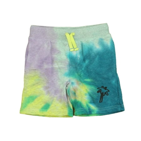 

Pre-owned Rockets Of Awesome Boys Green | Yellow | Purple Shorts size: 5T