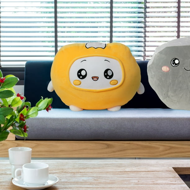 Almohada para abrazar de felpa gorda almohada de peluche de piedra y rama almohada de peluche de piedra y rama almohada de siesta rellena