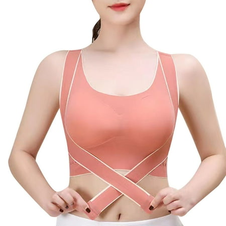 

Women s Side Buckle Deputy Sports Bra Outer Wear Yoga Vest Traceless Gathering Beautiful Back Corrective Underwear Compression Garments after Liposuction