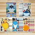 thumbnail image 4 of Shark Stickers Make a Face Stickers Craft for Kids Shark Party Favor Supplies 25 Sheets, 4 of 7