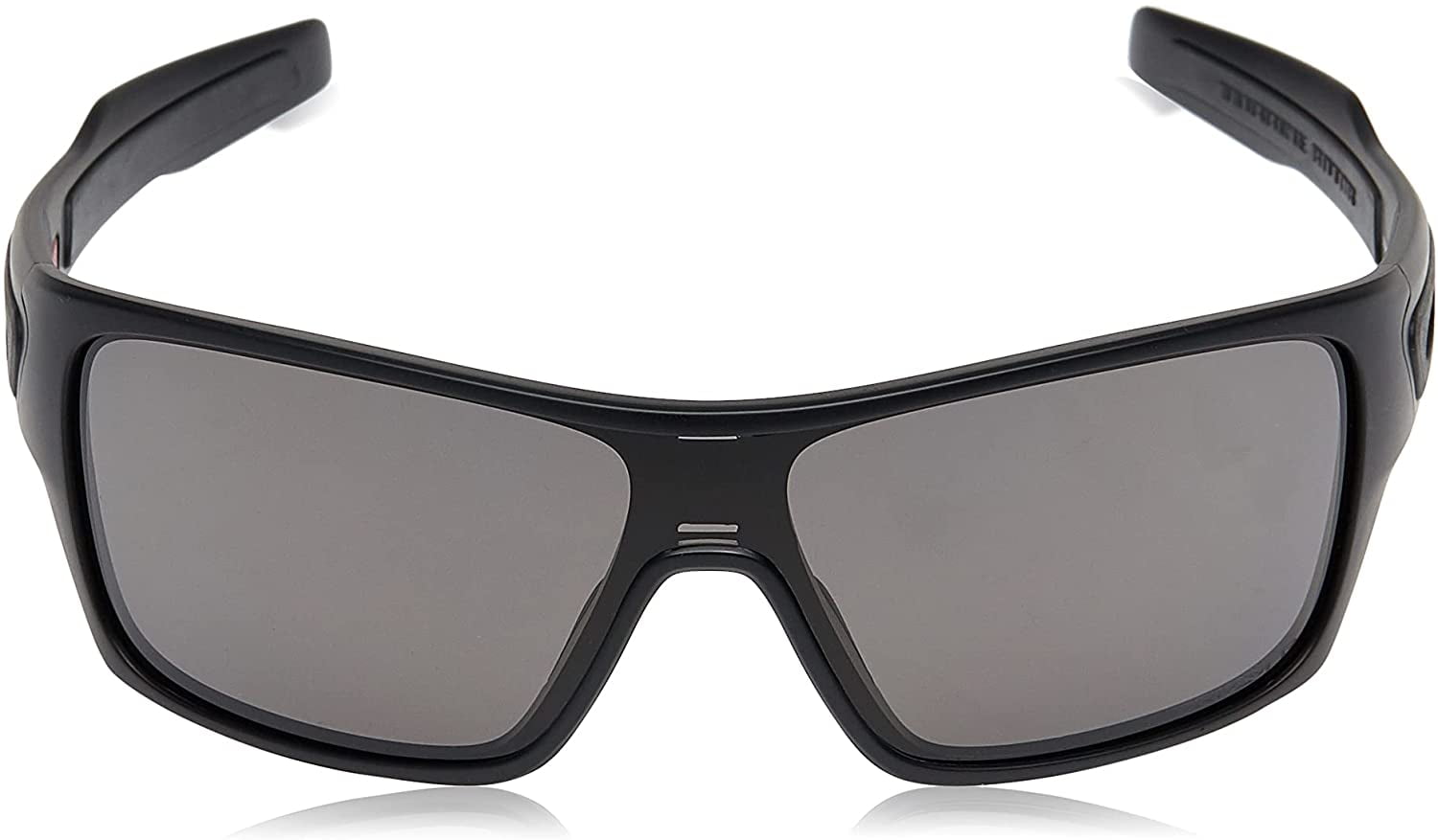 Oakley Men's OO9307 Turbine Rotor Rectangular Sunglasses, Matte Black/Prizm Grey Polarized, 32 mm