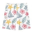 thumbnail image 4 of joogoo Sailboat Anchor Starfish Girls Lined Shorts Bike Dance Bottoms 5T, 4 of 7