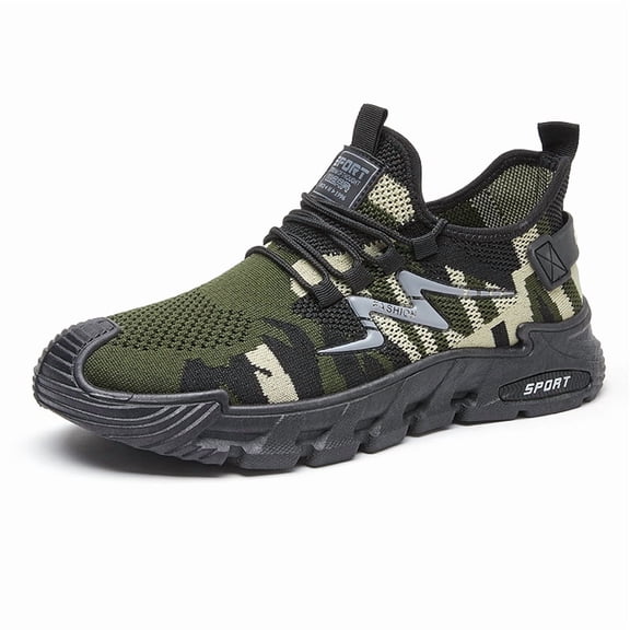YUDAI Men's Slip-On Walking Shoes – Non-Slip, Breathable Mesh Sneakers for Gym, Workout & Everyday Wear