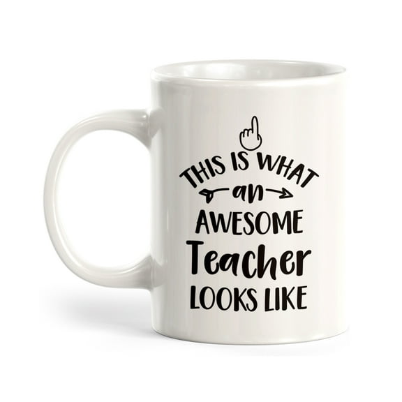 This is what an awesome teacher looks like 11oz Plastic Coffee Mug