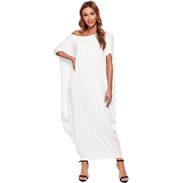 Robe Maxi Harem à Manches Courtes pour Femmes