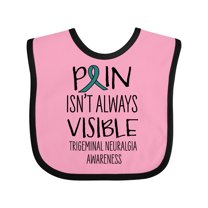Inktastic Trigeminal Neuralgia Awareness Pain Isn't Always Visible Boys or Girls Baby Bib