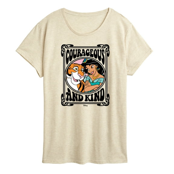 Disney Princess - Jasmine Rajah Courageous And Kind - Women's Short Sleeve Graphic T-Shirt