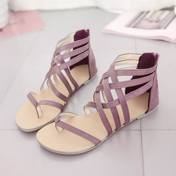 Sandals for Women Summer Dressy Flat 2023,Womens Comfortable Fashion  Sandals Open Toe Slippers Flip Flops Shoes Summer Casual Ankle Buckle Strap  Clip