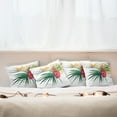 thumbnail image 7 of Ambesonne Floral Throw Pillow Cover 4 Pack, Wild Tropical Orchid, 16", Fuchsia Forest Green, 7 of 7