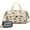 Beige Realistic Dinosaurs, variant on Women Men Gym Bag,Beige Dinosaurs Volcanoes Pattern Small Duffle Bag Spend the Night Bags for Women with Shoes Compartment Washbag,Detachable Shoulder Strap,19.7x8.3x11 Inches