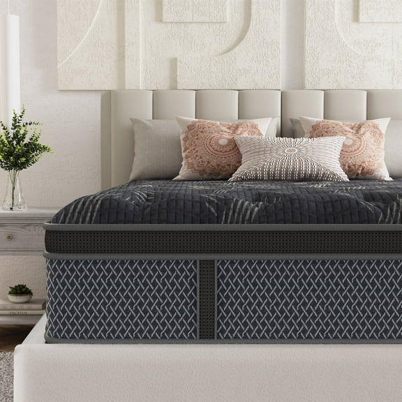 Behost Full Size Mattress 10 inch, CertiPUR-US Cooling Memory Foam Hybrid Mattress in a Box for Full Bed, Deep Sleep Mattresses