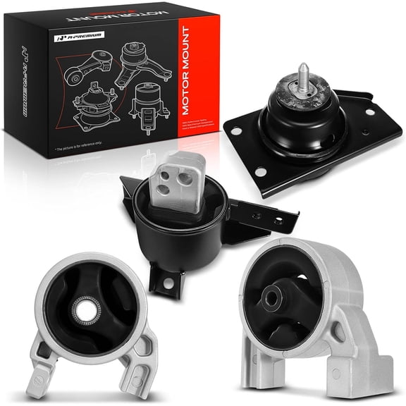 A-Premium 4PCS Engine Motor Mount and Transmission Mount Set Compatible with Hyundai Accent & Kia Rio Rio5 2006 2007 2008 2009 2010 2011 L4 1.6L, DOHC, Replace# 219301G000, 219101G000