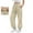 Beige, variant on LSLJS Sweatpants Women Wide Leg Drawstring Waisted Athletic Joggers Baggy Solid Color Casual Work Pants with Pockets, S-2XL