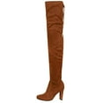 thumbnail image 2 of Eve 01 Bottes de Combat à Talon Épais Extensible pour Femmes Camel 8.5, 2 of 4