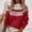 Red-A, variant on FRSASU Women's Fair Isle Sweater Casual Vintage Crew Neck Knitted Sweater Cute Graphic Fall Fashion Pullover Jumper Tops Blue