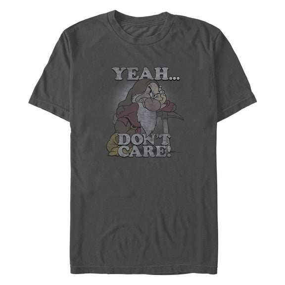 Men's Snow White and the Seven Dwarfs Grumpy Yeah Don't Care  Graphic T-Shirt
