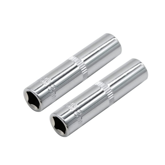 VictorsHome Douille Profonde 1/4 Pouce 6 Points 8mm Métrique Cr-V Lot de 2