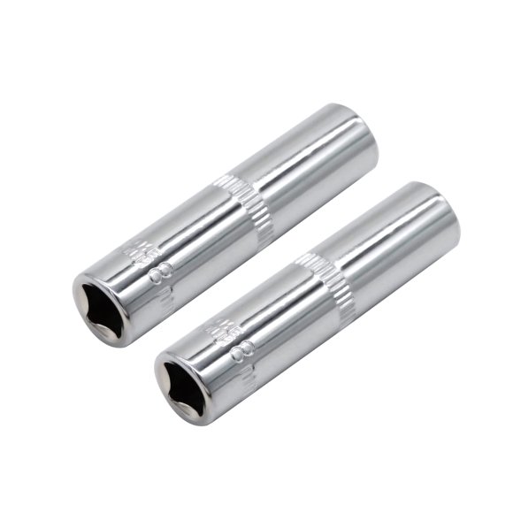 VictorsHome Douille Profonde 1/4 Pouce 6 Points 8mm Métrique Cr-V Lot de 2