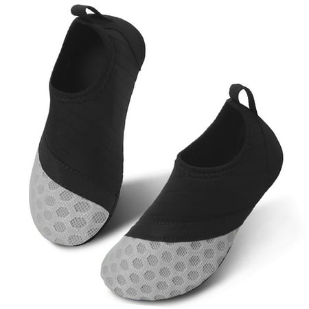 

L-RUN Kids Swim Water Shoes Barefoot Aqua Socks Shoes for Beach Pool Surfing Yoga Grey US 2.5-3 M Little Kid