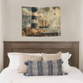 thumbnail image 4 of Zufioo Vintage Nautical Lighthouse Print Wall Decoration Tapestry 29x37in, Indoor Outdoor Dormitory Background Decoration Wall Hanging Home Furnishings, 4 of 8