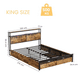 thumbnail image 2 of Base Cama King Cabecera Cajones de Almacenamiento, 2 of 5