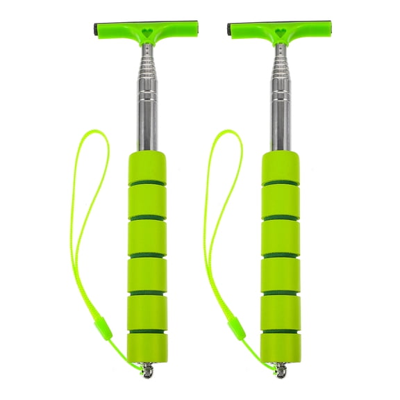 2pcs Retractable Car Window and Side Mirror Squeegee Telescopic Cleaner