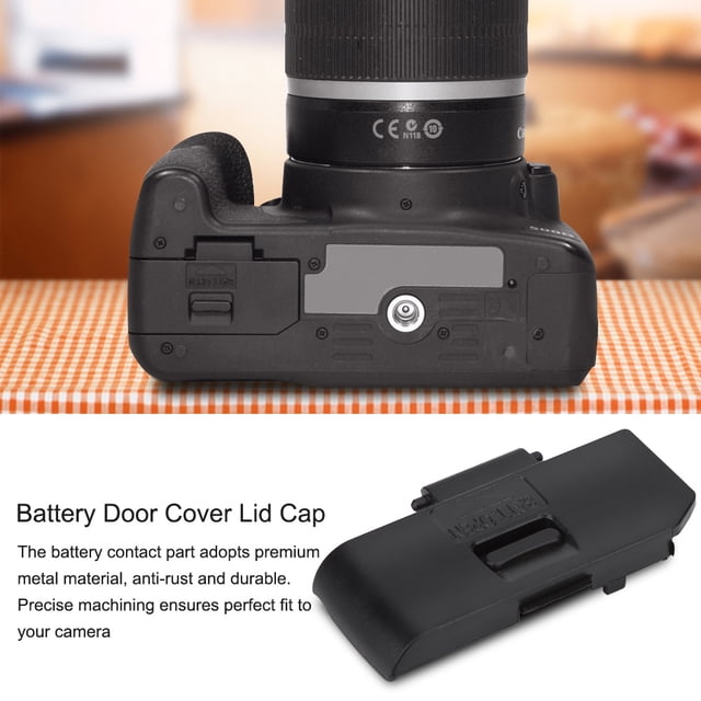 Speedlite Battery , Black Flash Battery Lid Sturdy Durable Plastic+Metal Battery Replacement For 450D 500D 1000D For Repair Part Accessory