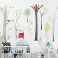 thumbnail image 2 of Mural de decoración de fondo de TV, pegatinas de pared de animales de estilo nórdico grande para niños, árbol de dibujos animados, bosque, niños, habitación de bebé, póster adhesivo Adepaton 2022086-1, 2 of 6