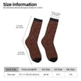 thumbnail image 2 of Logiee Dark Brown Glitter Print Adult Socks for Men & Women,Calf Socks, Ankle Socks,Boots Socks,Breathable Casual Sock,Unisex Crew Socks, 2 of 6