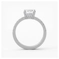 thumbnail image 4 of vylahjewellery Emerald Cut Moissanite Diamond Engagement Anniversary Ring for Women Solitaire 14K Vermeil White Gold Bridal Ring Luxury Wedding Ring, 4 of 6