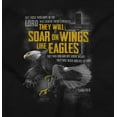 thumbnail image 2 of Soar Wings Eagles Isaiah 40:31 Womens Slim Fit Graphic Tee Brisco Brands S, 2 of 5