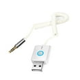 thumbnail image 1 of Adaptateur Compatible Bluetooth USB à 3.5mm Jack Connexion Stable Câble de Ressort Multi-Fonctionnel Anti Brouillage Signal Émetteur Microphone Intégré Bluetooth Compatible 5.0 Récepteur, 1 of 11