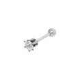thumbnail image 5 of Ear Cartilage Barbell with Square Press Fit Cubic Zirconia 16G Tragus Rook - Sold Individually, 5 of 10
