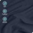 thumbnail image 4 of (4 pack) Bare Home Fitted Sheet - 22" Extra Deep Pocket - Premium 1800 Collection - Twin-XL, Midnight Blue, 4 of 8