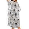 thumbnail image 4 of HELLHERO High Quality Fabrics Bathing Suit Cover Up for Beach Loose Free Size Long Kimono Swimsuit Cover Up Spider Spider web, 4 of 6