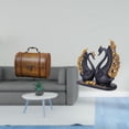 thumbnail image 2 of Joyero vintage de madera con figurita de cisnes, artesanía en resina, escultura de arte europeo, decorativo para guardar anillos, joyas corporal, 2 of 8