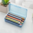 thumbnail image 1 of Penkiiy Plastic Clear Pencil Case with Snap-tight Lid, 1 Pack, 1 of 4